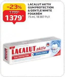 Auchan LACALUT AKTIV GUM PROTECTION & GENTLE WHITE FOGKRÉM ajánlat