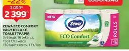 Auchan ZEWA ECO COMFORT VAGY DELUXE TOALETTPAPÍR ajánlat