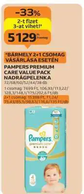 Auchan Pampers Premium Care Value Pack Nadrágpelenka ajánlat
