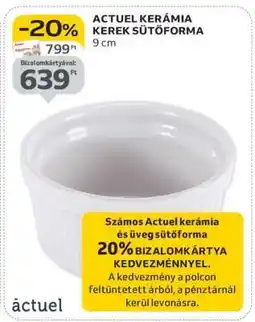 Auchan ACTUEL KERÁMIA KEREK SÜTŐFORMA ajánlat