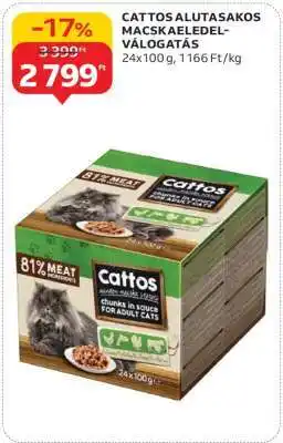 Auchan Cattos alutasakos macskaeledel-válogatás ajánlat
