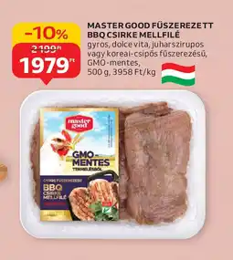 Auchan Master Good Fűszerezett BBQ Csirke Mellfilé ajánlat