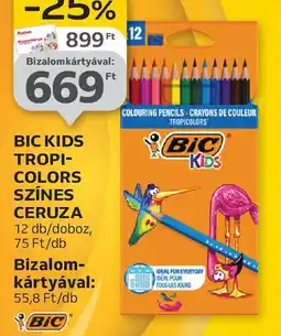Auchan Bic Kids Tropi-Colors Színes Ceruza ajánlat