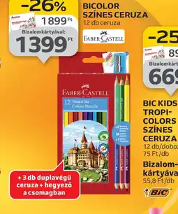 Auchan Faber-Castell Bicolor Színes Ceruza ajánlat