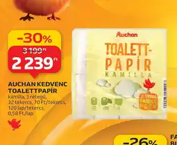 Auchan Auchan Kedvenc Toalettpapír ajánlat