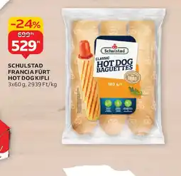 Auchan Schulstad Francia Furt Hot Dog Kifli ajánlat