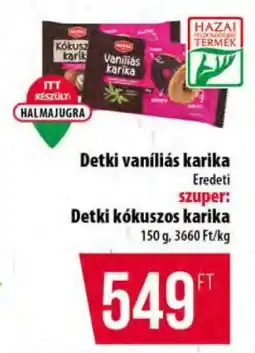 Coop Detki vaníliás karika / Detki kókuszos karika ajánlat