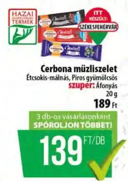 Coop CERBONA Müzliszelet ajánlat