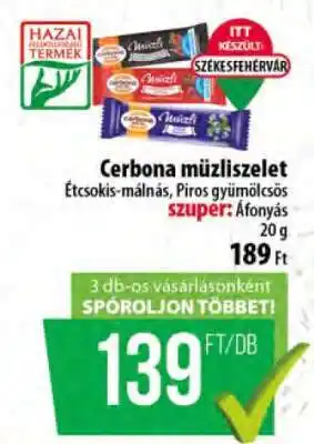 Coop CERBONA Müzliszelet ajánlat