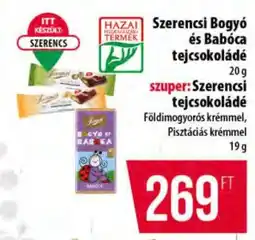Coop Szerencsi Bogyó és Babóca tejcsokoládé ajánlat