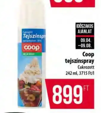 Coop Coop tejszínspray ajánlat