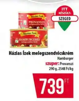 Coop Háziás Ízek melegszendvicskrém ajánlat