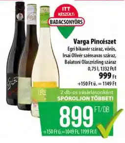 Coop Varga Pincészet ajánlat
