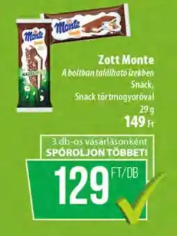 Coop Zott Monte ajánlat