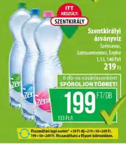 Coop SZENTKIRÁLYI Ásványvíz ajánlat