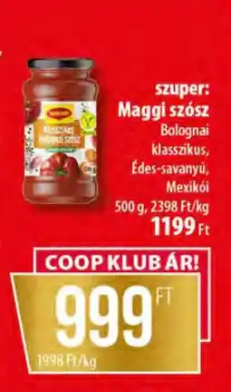 Coop MAGGI SZÓSZ ajánlat