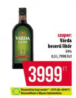 Coop Várda Keserű Likőr ajánlat