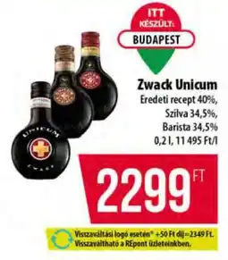 Coop Zwack Unicum ajánlat