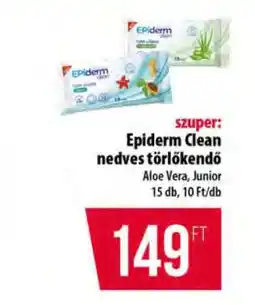 Coop Epiderm Clean nedves törlőkendő ajánlat