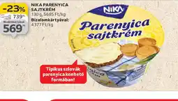 Auchan Nika Parenyica Sajtkrém ajánlat