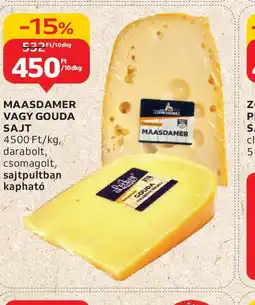 Auchan Maasdamer vagy Gouda sajt ajánlat