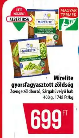 Coop Mirelite gyorsfagyasztott zöldség ajánlat