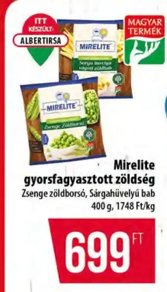 Coop Mirelite gyorsfagyasztott zöldség ajánlat