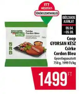 Coop Coop GYORSAN KÉSZ Csirke Cordon Bleu ajánlat