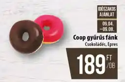 Coop Coop gyűrűs fánk ajánlat