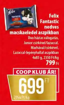 Coop Felix Fantastic nedves macskaeledel aszpikban ajánlat