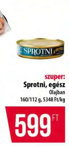 Coop Sprotni egész ajánlat