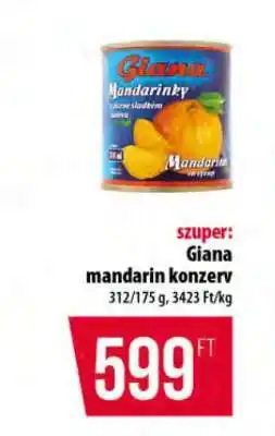 Coop GIANA mandarin konzerv ajánlat
