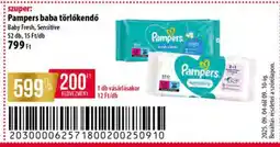 Coop Pampers baba törlőkendő ajánlat