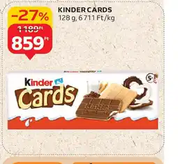 Auchan Kinder Cards ajánlat