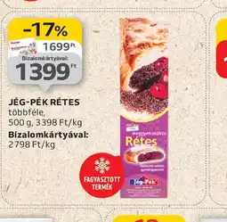 Auchan Jég-Pék rétes ajánlat