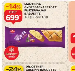 Auchan Mantinga Gyorsfagyasztott Fűszervajas Baguette ajánlat