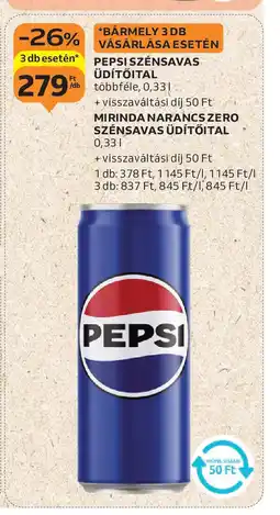 Auchan Pepsi Szénsavas Üdítőital ajánlat