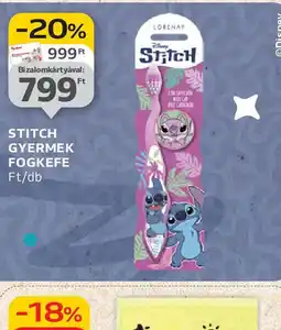 Auchan Stitch Gyermek Fogkefe ajánlat