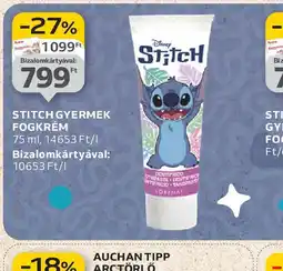 Auchan Stitch Gyermek Fogkrém ajánlat