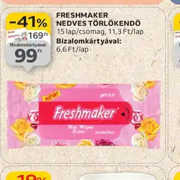 Auchan Freshmaker Nedves Törlőkendő ajánlat