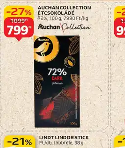 Auchan Auchan Collection Étcsokoládé ajánlat