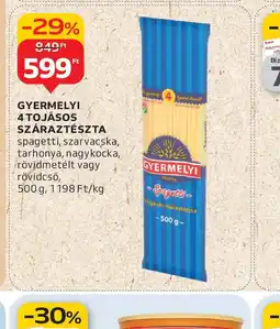 Auchan Gyermelyi 4 tojásos száraztészta ajánlat
