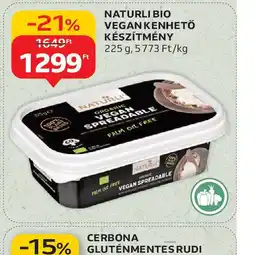 Auchan Naturli Bio Vegánkenhető Készítmény ajánlat