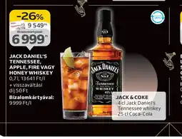 Auchan Jack Daniel's Tennessee, Apple, Fire vagy Honey Whiskey ajánlat