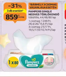 Auchan Pampers Single Nedves Törlőkendő ajánlat