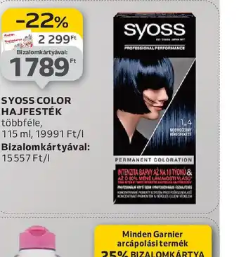 Auchan Syoss Color Hajfesték ajánlat