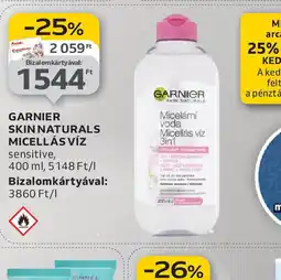 Auchan Garnier Skin Naturals Micellás Víz ajánlat