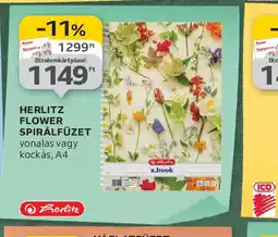 Auchan Herlitz Flower Spirálfüzet ajánlat