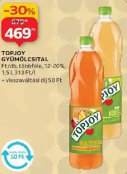 Auchan TopJoy gyümölcsital ajánlat
