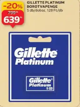 Auchan Gillette Platinum ajánlat